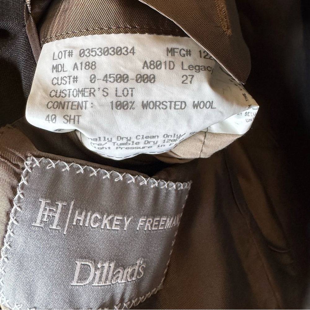 Hickey Freeman x Loro Piana Worsted Wool Blazer - Picture 6 of 8